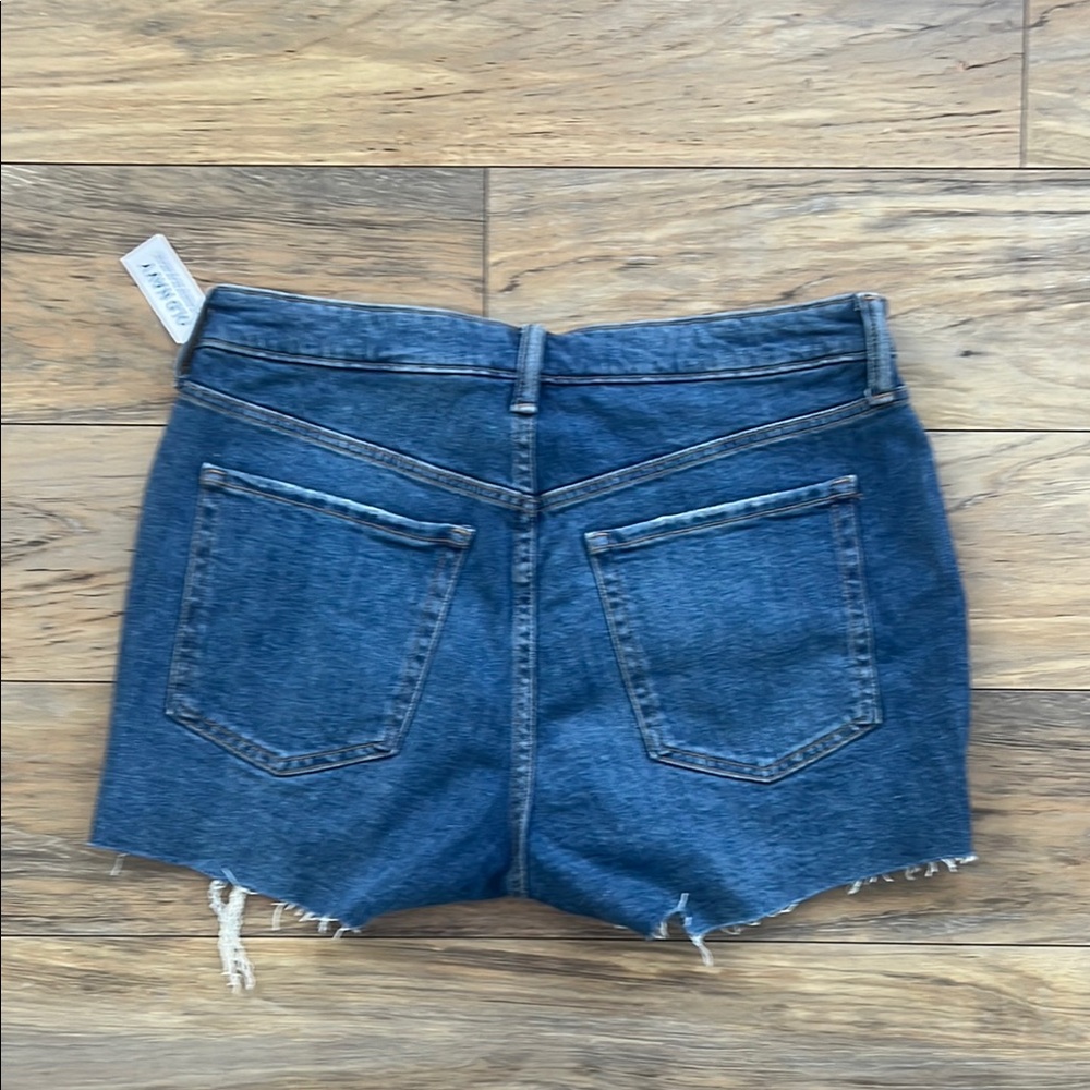 Old Navy Women's Blue Distressed Jean Shorts - Picture 5 of 5